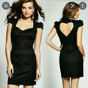 Sexy Black Guess Heart Dress